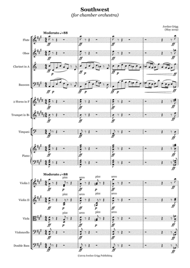 Southwest (for chamber orchestra)