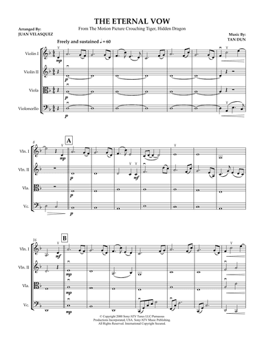 The Eternal Vow (arr. Juan Velasquez)