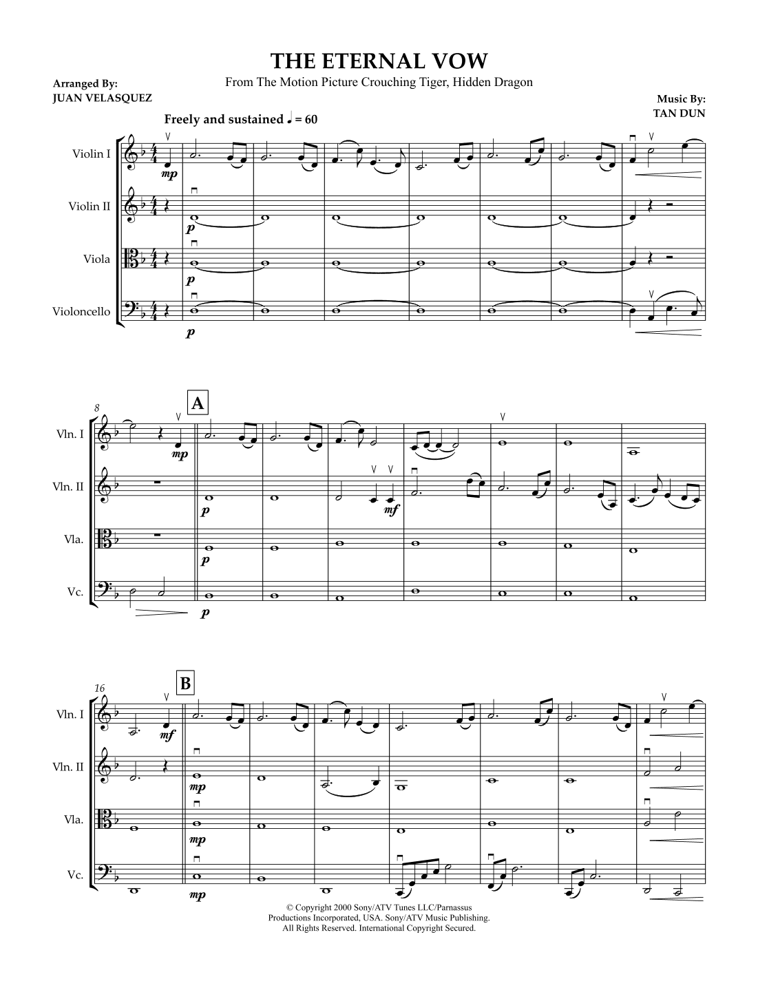 The Eternal Vow (arr. Juan Velasquez)