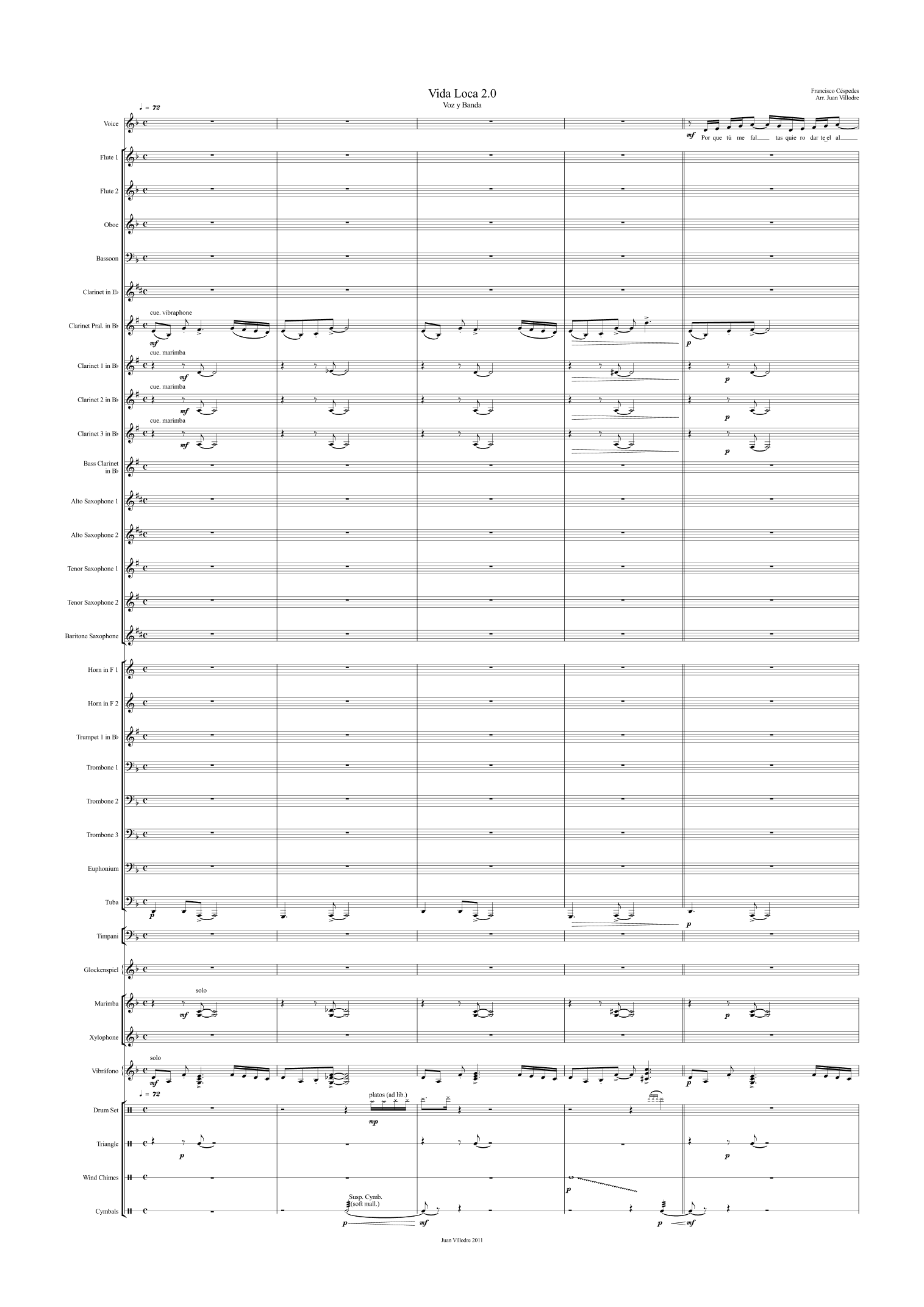 Vida Loca (arr. Juan Villodre)