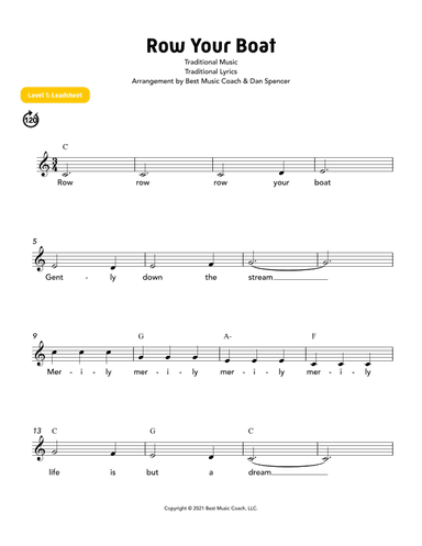 Row, Row, Row Your Boat (arr. Best Music Coach)