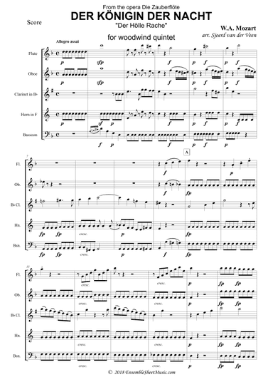 Der Königin Der Nacht (Der Hölle Rache) | Queen if the Night (arr. Sjoerd van der Veen)