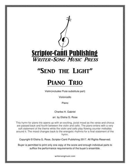 Send the Light for Piano Trio (arr. Elisha G. Rose)