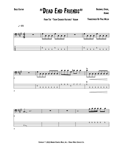 Dead End Friends (arr. Accubass)