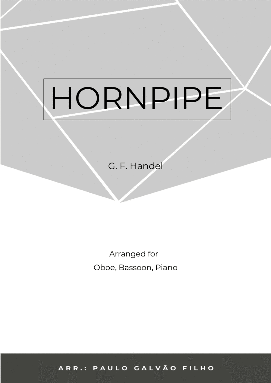 HORNPIPE - HANDEL - WIND PIANO TRIO (OBOE, BASSOON & PIANO) (arr. Paulo Galvão Filho)
