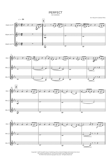 Perfect (arr. Paulo Galvão Filho)