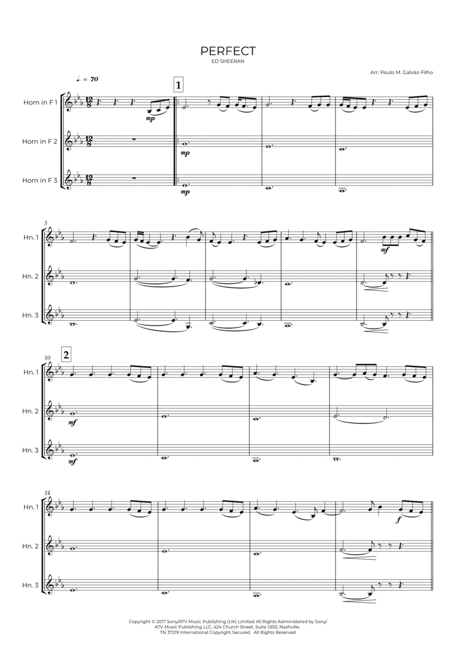 Perfect (arr. Paulo Galvão Filho)