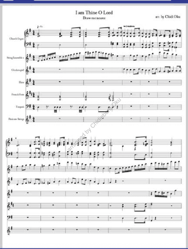 I am Thine , O Lord arr. By Chidi Oku (arr. Chidiebere Oku)