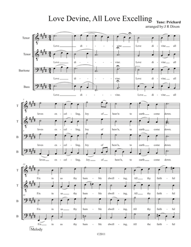 Love Divine, All Loves Excelling (arr. J. Richard Dixon)