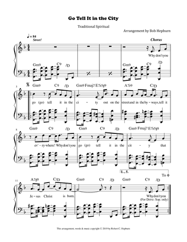 Go Tell It in the City (arr. Robert C. Hepburn)
