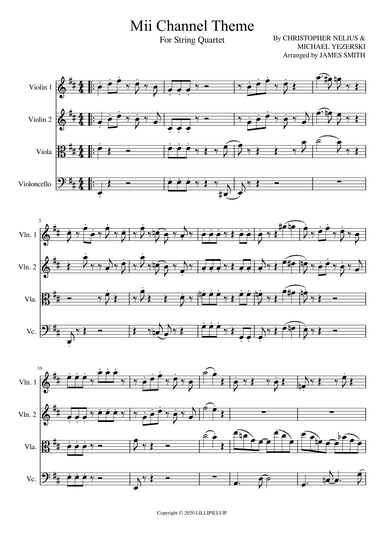 Mii Channel Theme (arr. James Smith)
