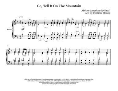 Go Tell It On The Mountain (arr. Dominic Meccia)