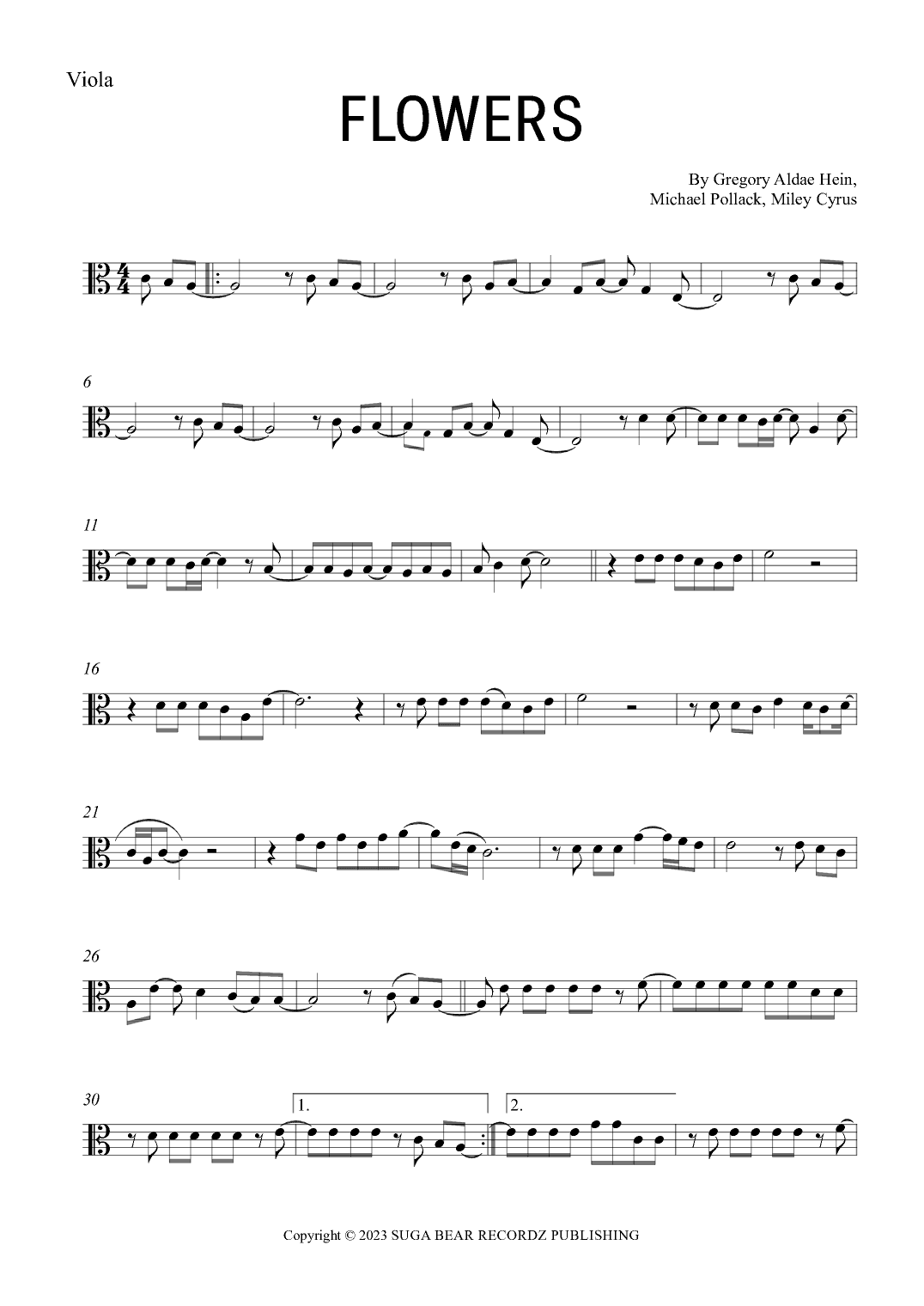 Flowers (arr. Gabriel Oliveira)