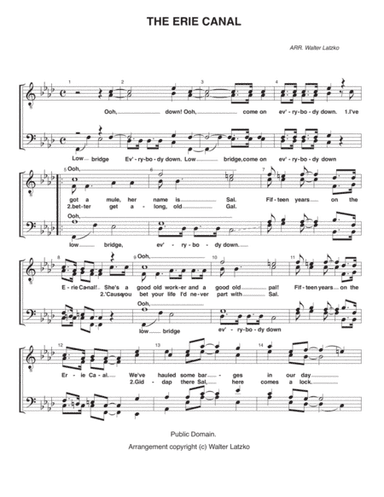 Erie Canal (arr. Walter Latzko)