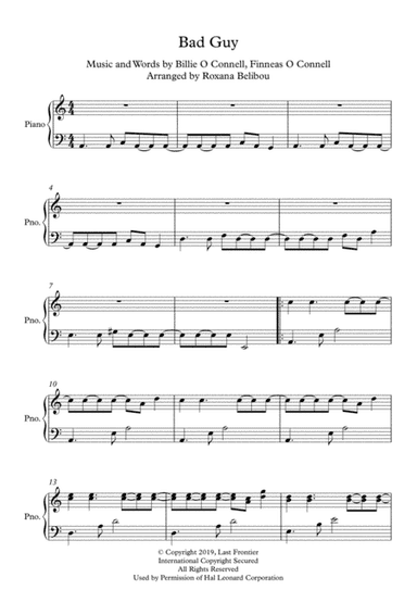 Bad Guy (arr. Roxana Belibou)