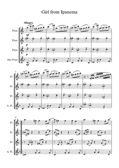 The Girl From Ipanema (Garota De Ipanema) (arr. Jakub Kotowski)