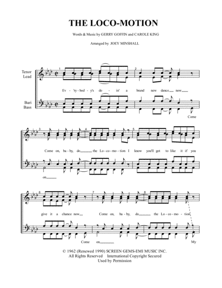 The Loco-motion (arr. Joey Minshall)