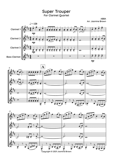 Super Trouper (arr. Jasmine Brown)