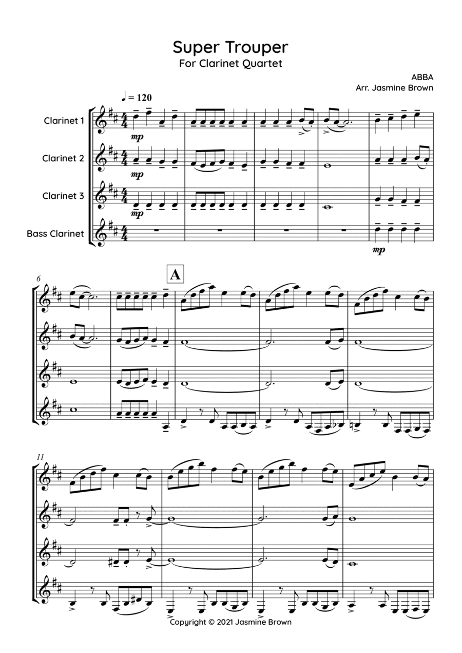 Super Trouper (arr. Jasmine Brown)