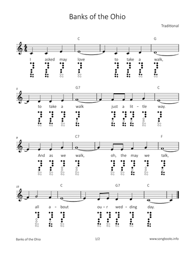 Banks of the Ohio (arr. songbooks.info)