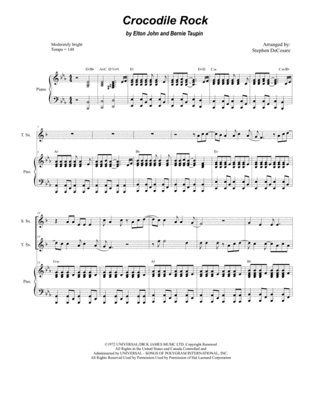 Crocodile Rock (arr. Stephen DeCesare)