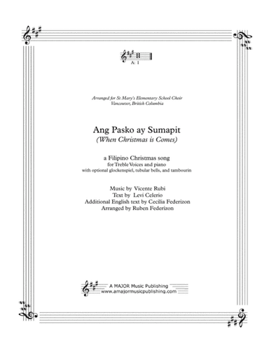 Ang Pasko ay Sumapit (Christmas is Here) (arr. Ruben Federizon)