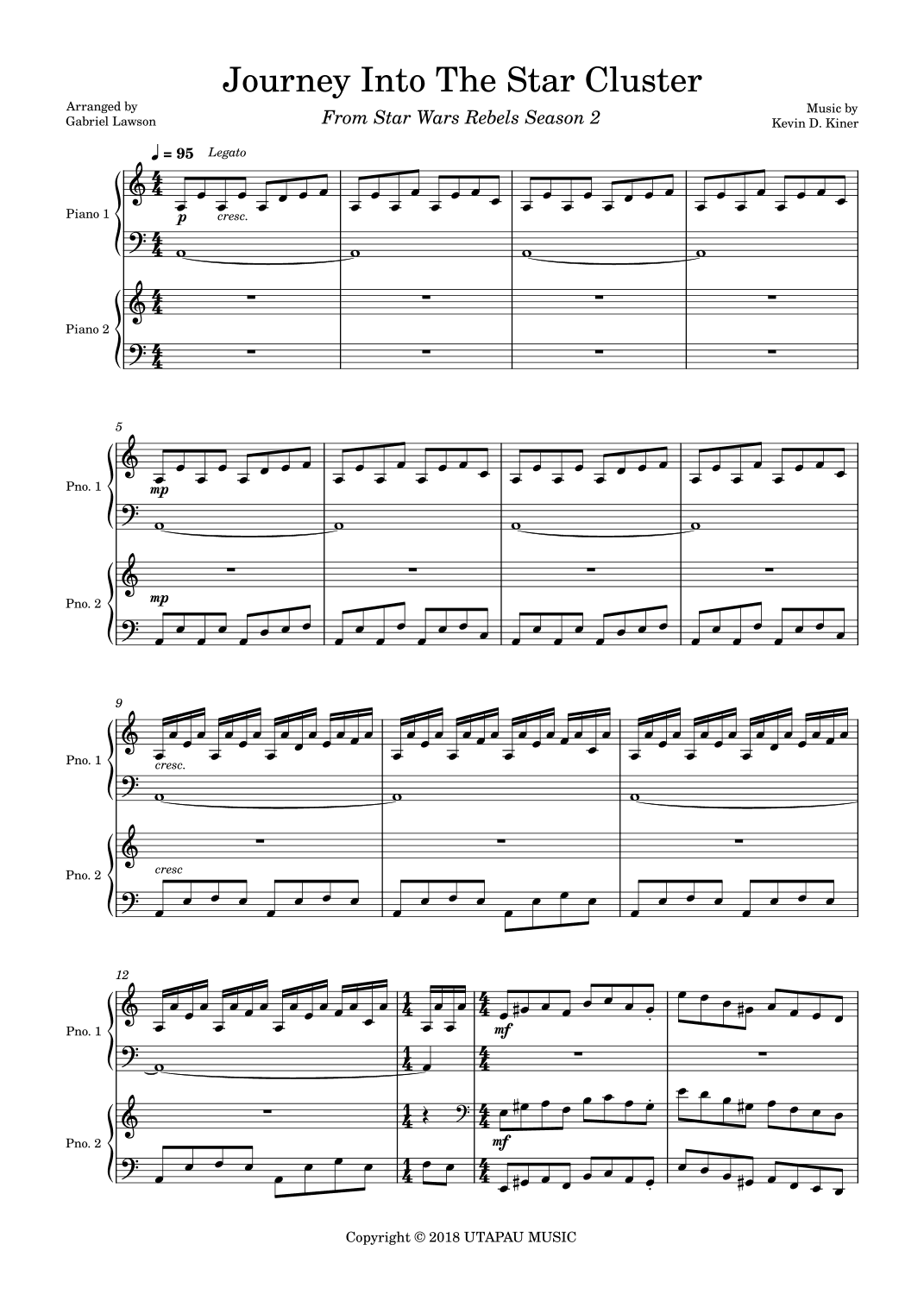 Journey Into The Star Cluster (arr. Gabriel Lawson)