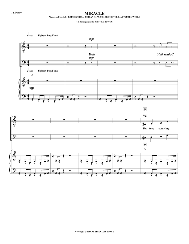 Miracle (arr. Jeffrey Bowen)