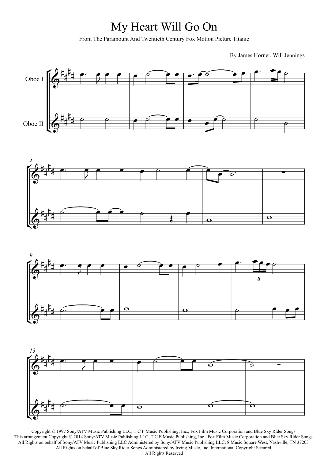 My Heart Will Go On (love Theme From 'titanic') (arr. Karen Gueiros)