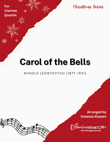 Carol of the Bells for Clarinet Quartet (arr. Vanessa Klassen)