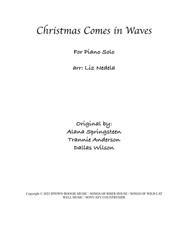 Christmas Comes In Waves (arr. Liz Nedela)