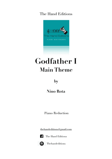 Godfather I - Score (arr. The Hand Editions)