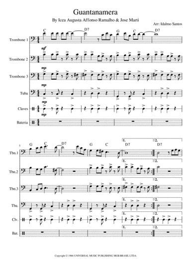 Guantanamera (arr. Idalmo Santos)