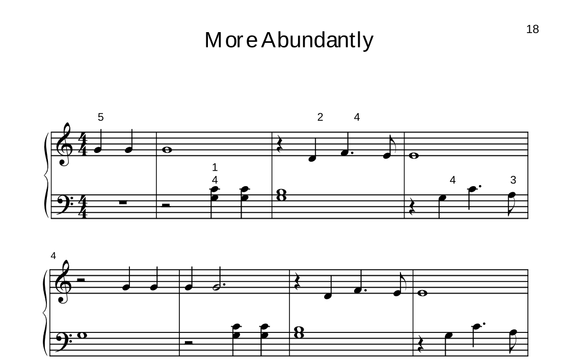 More Abundantly