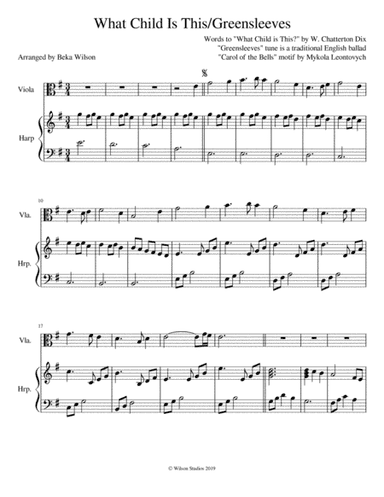 What Child is This?/Greensleeves (arr. Beka Wilson)