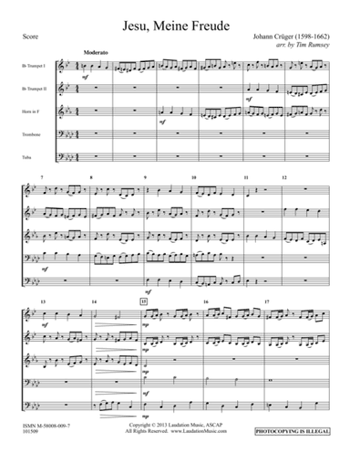 Jesu, Meine Freude (arr. Tim Rumsey)