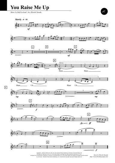 You Raise Me Up (arr. Hiroshi Yasuda)