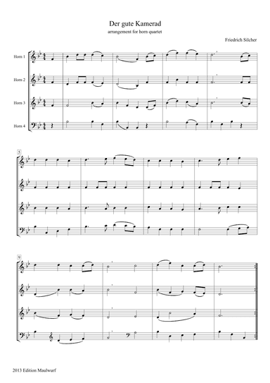 Der Gute Kamerad (arr. Edition Maulwurf)