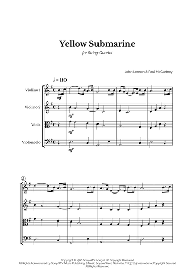 Yellow Submarine (arr. Marcos Soares)