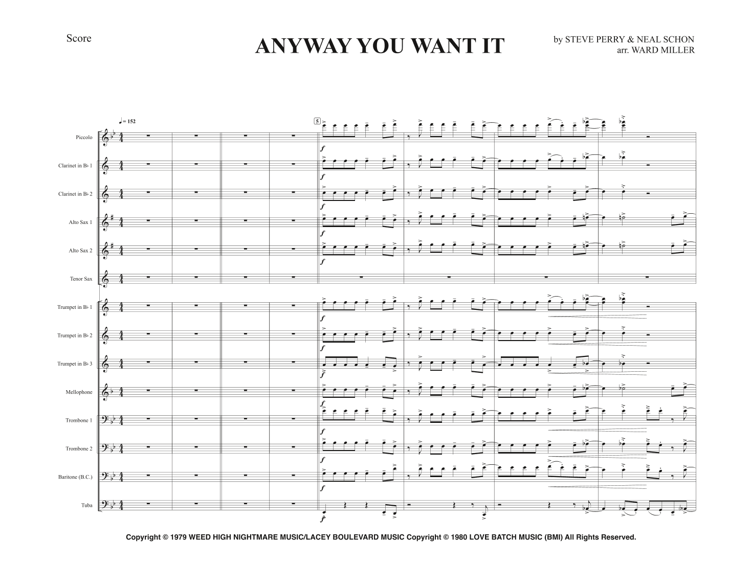 Anyway You Want It (arr. Ward Miller)