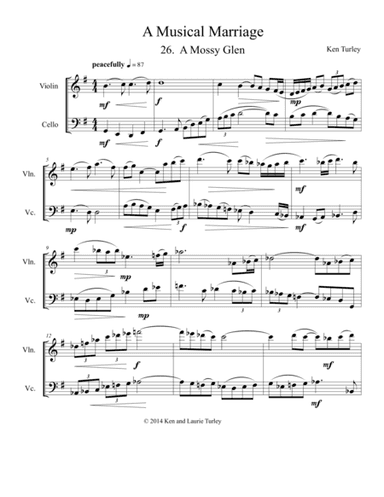 String Duo No 26 from A Musical Marriage "A Mossy Glen"