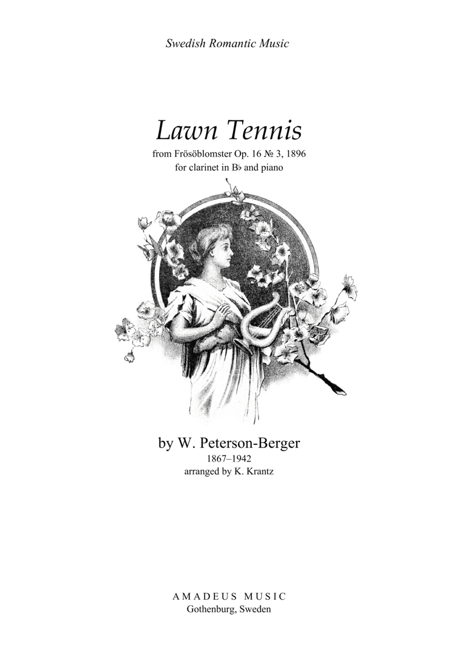 Lawn Tennis for clarinet in Bb and piano (arr. K. Krantz)