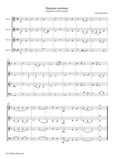 Requiem aeternam (arr. Edition Maulwurf)