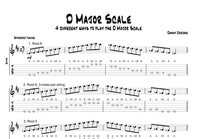 D Major Scale (4 Ways to Play)