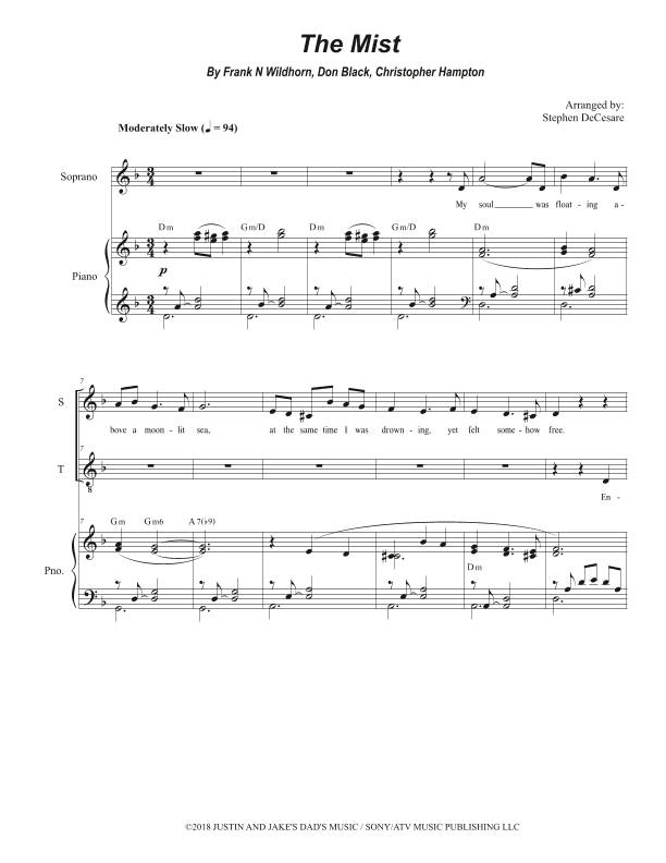 The Mist (arr. Stephen DeCesare)