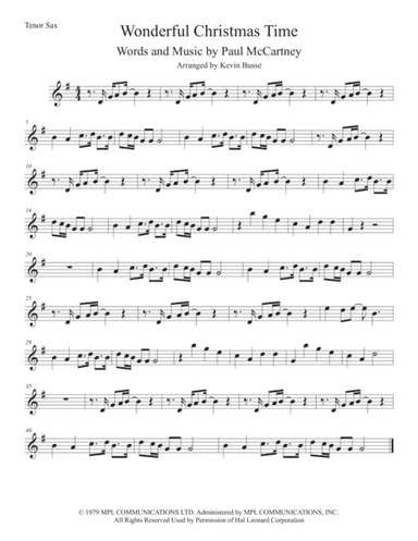Wonderful Christmastime (arr. Kevin Busse)