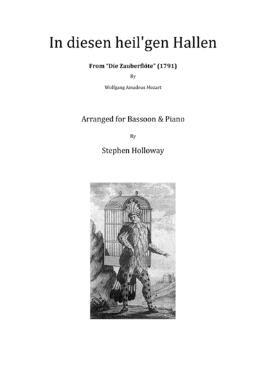 In Diesen Heil'gen Hallen (Mozart) for bassoon and piano (arr. Stephen Holloway)