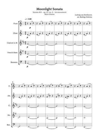 Moonlight Sonata (arr. Rodrigo Faleiros)