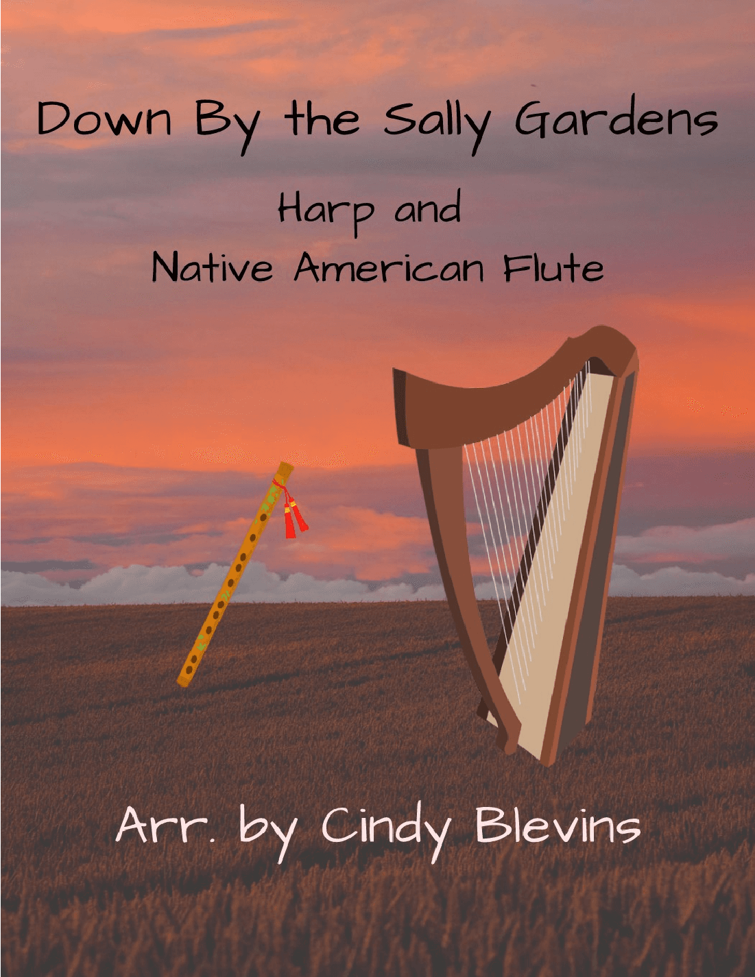Down By the Sally Gardens, for Harp and Native American Flute (arr. Cindy Blevins)