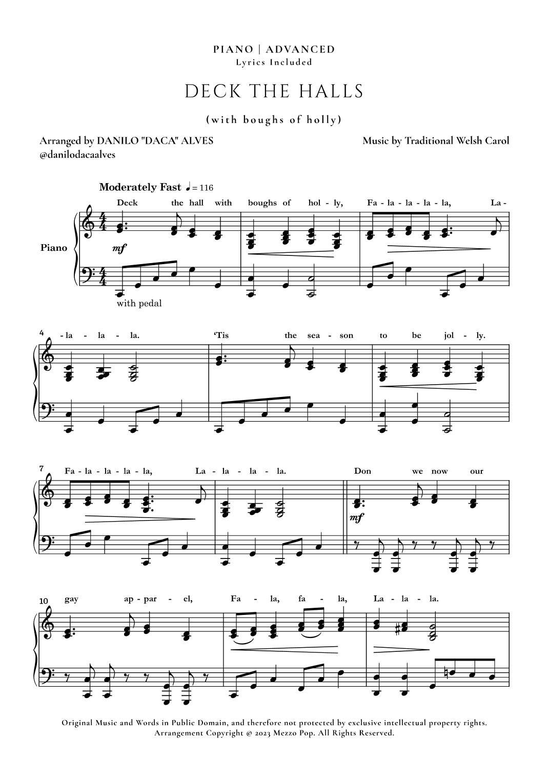 Deck the Halls (arr. Danilo "Daca" Alves)